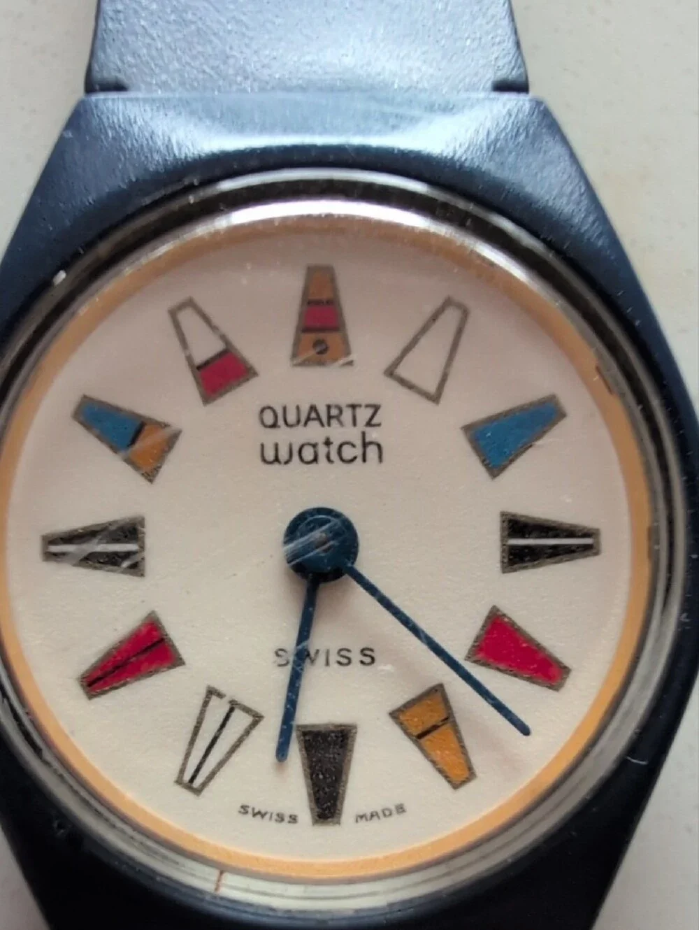 Swatch Vintage 1984 Silicone Watch with Nautical Flag Dial ⭐🕛Automatic